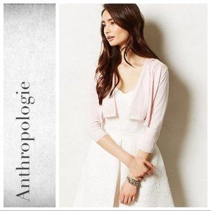 Knitted & Knotted blush pointelle bolero large.